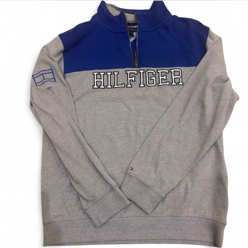 Tommy Hilfiger Men's Zip-Up in Blue and Gray